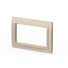 Рамка для двухместной розетки с заземлением ELBI Zena 608-010300-907