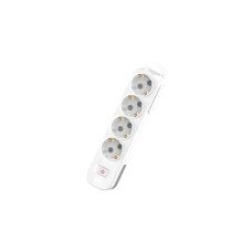 Колодка с/з 4вх с защитными шторками с включателем ELBI Myra 527-010200-402