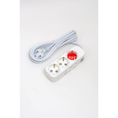 Удлинитель с/з 3вх с защитными шторками ELBI Myra 527-010203-321