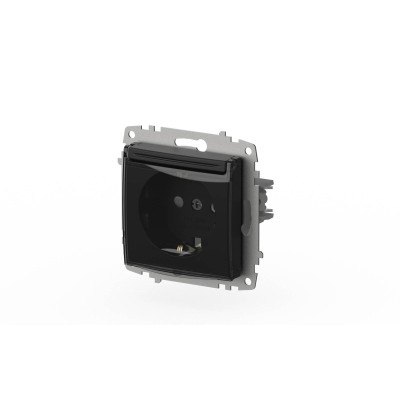 Розетка с крышкой, заземлением и защитой от детей ELBI Zena Vega 609-014800-219