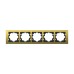Рамка пятиместная ELBI Zena Platin 500-073400-250