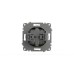 Розетка с крышкой и заземлением ELBI Zena Vega 609-011100-218