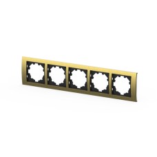 Рамка пятиместная ELBI Zena Platin 500-073400-250