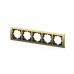 Рамка пятиместная ELBI Zena Platin 500-073400-250