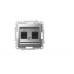 Розетка компьютерная двухместная ( Cat 6) ELBI Zena Vega 609-011000-248