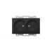 Розетка двухместная без заземления ELBI Zena Vega 609-014800-908
