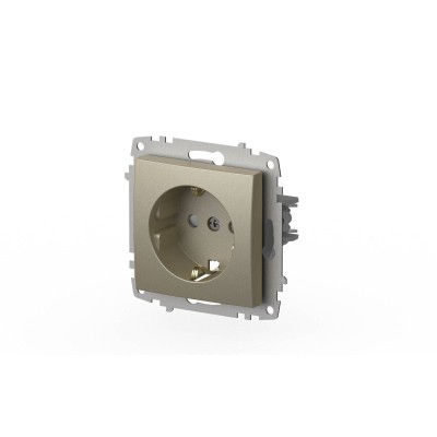 Розетка с заземлением и защитой от детей ELBI Zena Vega 609-011400-243