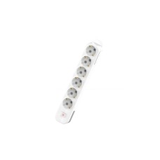 Колодка с/з 6вх с защитными шторками с включателем ELBI Myra 527-010200-602
