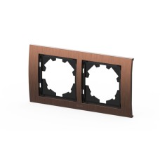 Рамка двухместная ELBI Zena Platin 500-073200-226