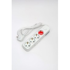 Удлинитель с/з 4вх с защитными шторками с включателем ELBI Myra 527-010202-422