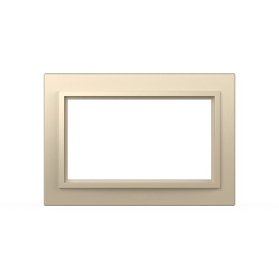 Рамка для двухместной розетки с заземлением ELBI Zena 608-012500-907