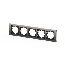 Рамка пятиместная ELBI Zena Platin 500-073000-250