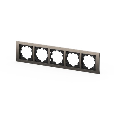 Рамка пятиместная ELBI Zena Platin 500-073000-250