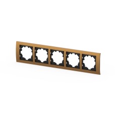Рамка пятиместная ELBI Zena Platin 500-073500-250