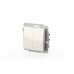 Выключатель двухклавишный ELBI Zena Vega 609-010200-202