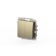 Выключатель двухклавишный ELBI Zena Vega 609-011400-202