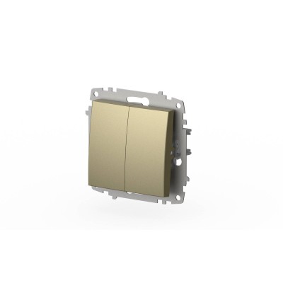 Выключатель двухклавишный ELBI Zena Vega 609-011400-202