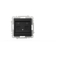 Розетка компьютерная двухместная ( Cat 6) ELBI Zena Vega 609-014800-248