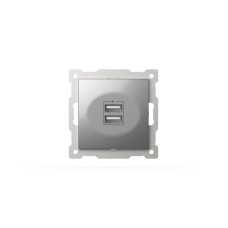 Розетка USB 5V 2,1A 2-я ELBI Zena Vega 609-011000-143