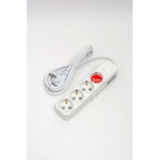 Удлинитель с/з 4вх с защитными шторками с включателем ELBI Myra 527-010203-412