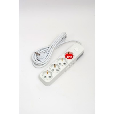 Удлинитель с/з 4вх с защитными шторками с включателем ELBI Myra 527-010203-412
