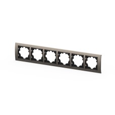 Рамка шестиместная ELBI Zena Platin 500-073000-252