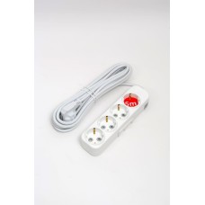 Удлинитель с/з 4вх с защитными шторками ELBI Myra 527-010205-411