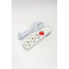 Удлинитель с/з 4вх с защитными шторками с включателем ELBI Myra 527-010203-422