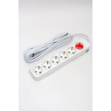 Удлинитель с/з 6вх с защитными шторками ELBI Myra 527-010205-611