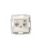 Розетка компьютерная + TF. (Cat 6) ELBI Zena Vega 609-010200-249