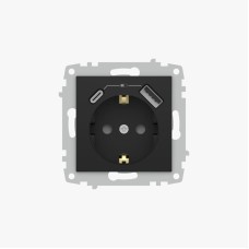 Розетка с/з зарядка (Type C+USB) ELBI Zena Vega 609-014800-334