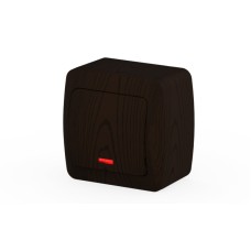 Выключатель одноклавишный с подсветкой ELBI Alsu 504-010400-201