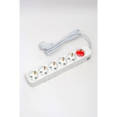 Удлинитель с/з 6вх с защитными шторками ELBI Myra 527-010202-611