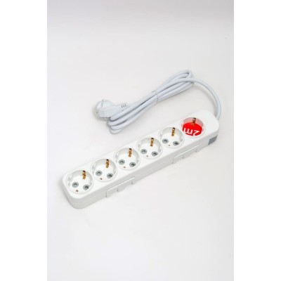 Удлинитель с/з 6вх с защитными шторками ELBI Myra 527-010202-611