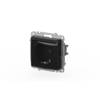 Розетка с крышкой и заземлением ELBI Zena Vega 609-014800-218