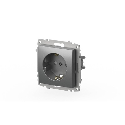 Розетка с заземлением и защитой от детей ELBI Zena Vega 609-011000-243