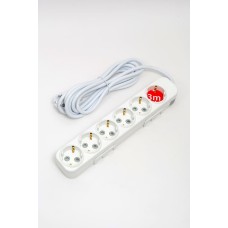 Удлинитель с/з 6вх с защитными шторками ELBI Myra 527-010203-621