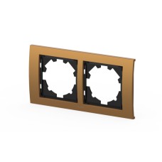Рамка двухместная ELBI Zena Platin 500-073500-226