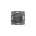 Розетка с крышкой и заземлением ELBI Zena Vega 609-012500-218