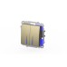 Выключатель двухклавишный с подсветкой ELBI Zena Vega 609-011400-203