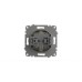 Розетка с крышкой и заземлением ELBI Zena Vega 609-011400-218
