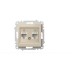 Розетка компьютерная двухместная ( Cat 6) ELBI Zena Vega 609-010300-248