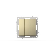 Выключатель трехклавишный ELBI Zena Vega 609-011400-254