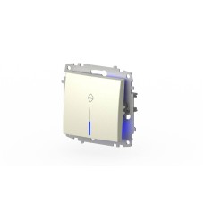 Выключатель одноклавишный проходной с подсветкой ELBI Zena Vega 609-010300-210