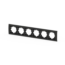 Рамка шестиместная ELBI Zena Platin 500-073700-252