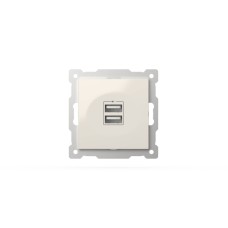 Розетка USB 5V 2,1A 2-я ELBI Zena Vega 609-010200-143