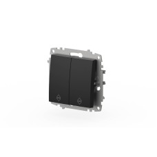 Переключатель двухклавишный ELBI Zena Vega 609-014800-211