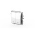 Переключатель двухклавишный проходной ELBI Zena Vega 609-015600-211