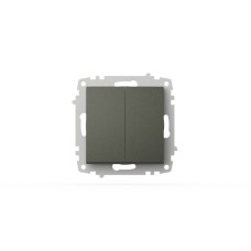 Выключатель двухклавишный ELBI Zena Vega 609-011100-202