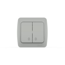 Переключатель двухклавишный ELBI Eva 554-011500-211